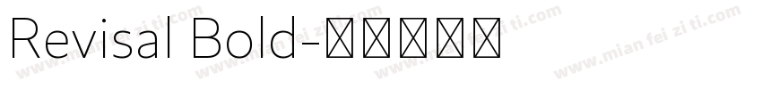 Revisal Bold字体转换